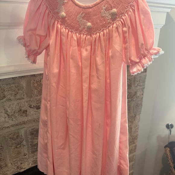 Smocked Easter Dress- 3T - Picture 2 of 3